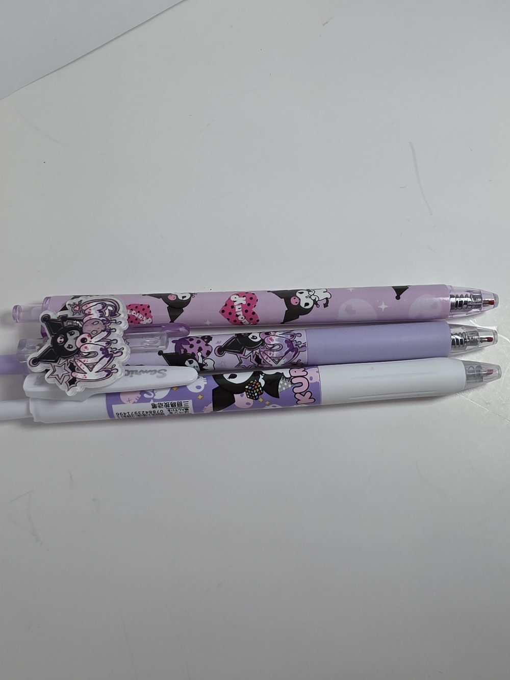 Sanrio Kuromi Pastel Purple and White Ballpoint Pen Set